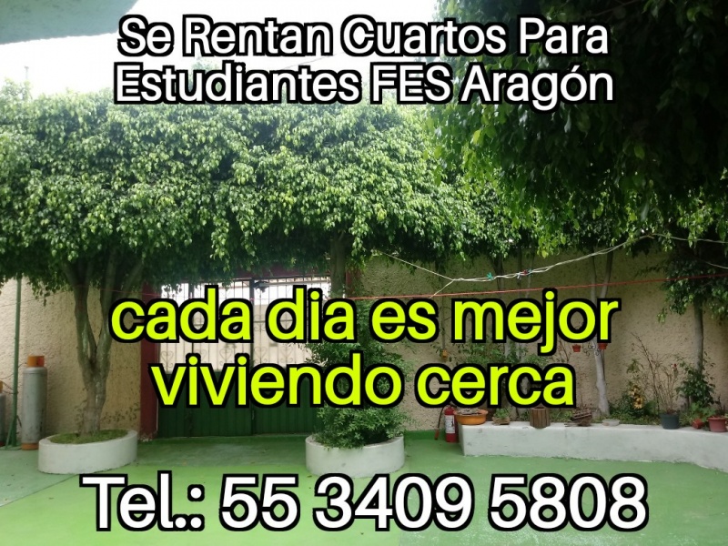 cuartos para estudiantes cerca fes aragon alumnos nuevo ingreso fes aragon  