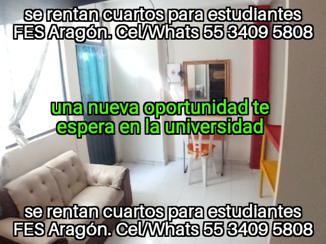 cuartos para estudiantes cerca fes aragon alumnos nuevo ingreso fes aragon  
