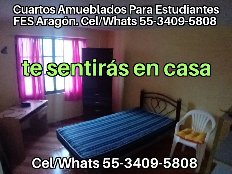 cuartos para estudiantes cerca fes aragon alumnos nuevo ingreso fes aragon  